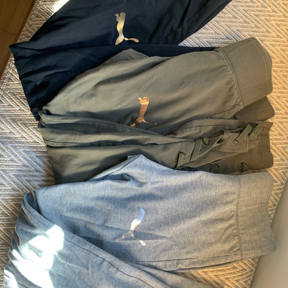 Puma 3 Pair High Waisted Leggings small